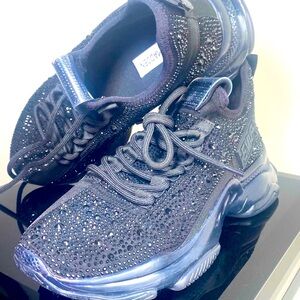 Steve Madden Maxima Rhinestone Embellished Chunky Sneakers/NEVER WORN